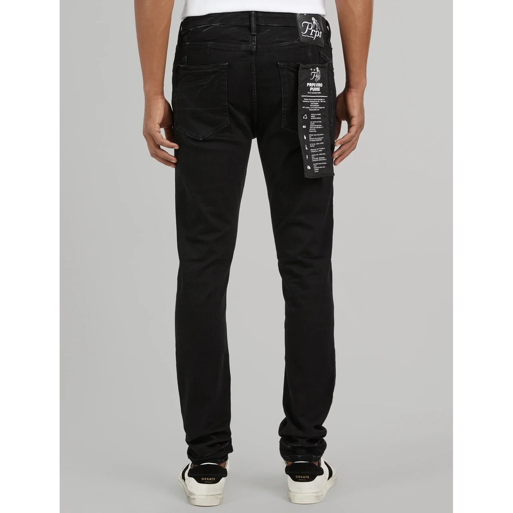Prps Windsor Tapered Skinny Fit Jeans Black Men's Size 42 Stretch Streetwear - Picture 11 of 16